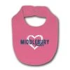 Garb Collegiate Middlebury Lil' Fan All Pro Baby Bib (Pink) -maiddlebury shop CBIL22 I PINK Middlebury College Bib