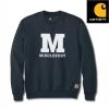 Middlebury Carhartt Crewneck Sweatshirt (navy) -maiddlebury shop CTK124 Carhartt Crew Sweatshirt P
