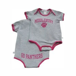 The Middlebury Shop Go Panthers! Infant Shirt (fuchsia)