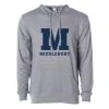 Independent Trading Company Middlebury Hooded T-Shirt (grey) -maiddlebury shop Hood Tee GreyS150J P