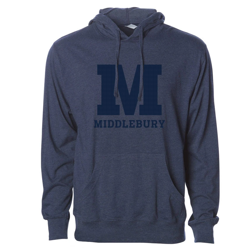 Independent Trading Company Middlebury Hooded T-Shirt (navy) 1 Independent Trading Company Middlebury Hooded T-Shirt (navy)