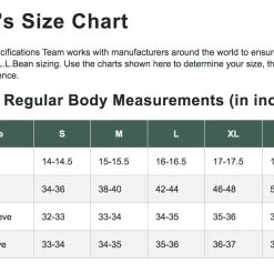 L.L.Bean Men's Middlebury Sweater Fleece Pullover -maiddlebury shop LLBean Mens Size Chart Middlebury