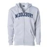 Independent Trading Company Middlebury Zip Hooded Sweatshirt Heavyweight (grey) -maiddlebury shop Midddlebury Zip Hooded Sweatshirt Grey 4000ITC