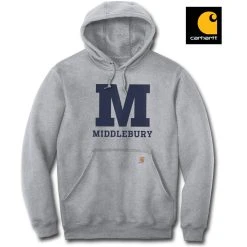 Middlebury Carhartt Hooded Sweatshirt (Grey)
