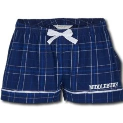 Boxercraft Women's Middlebury Flannel Shorts (Navy Field Day)