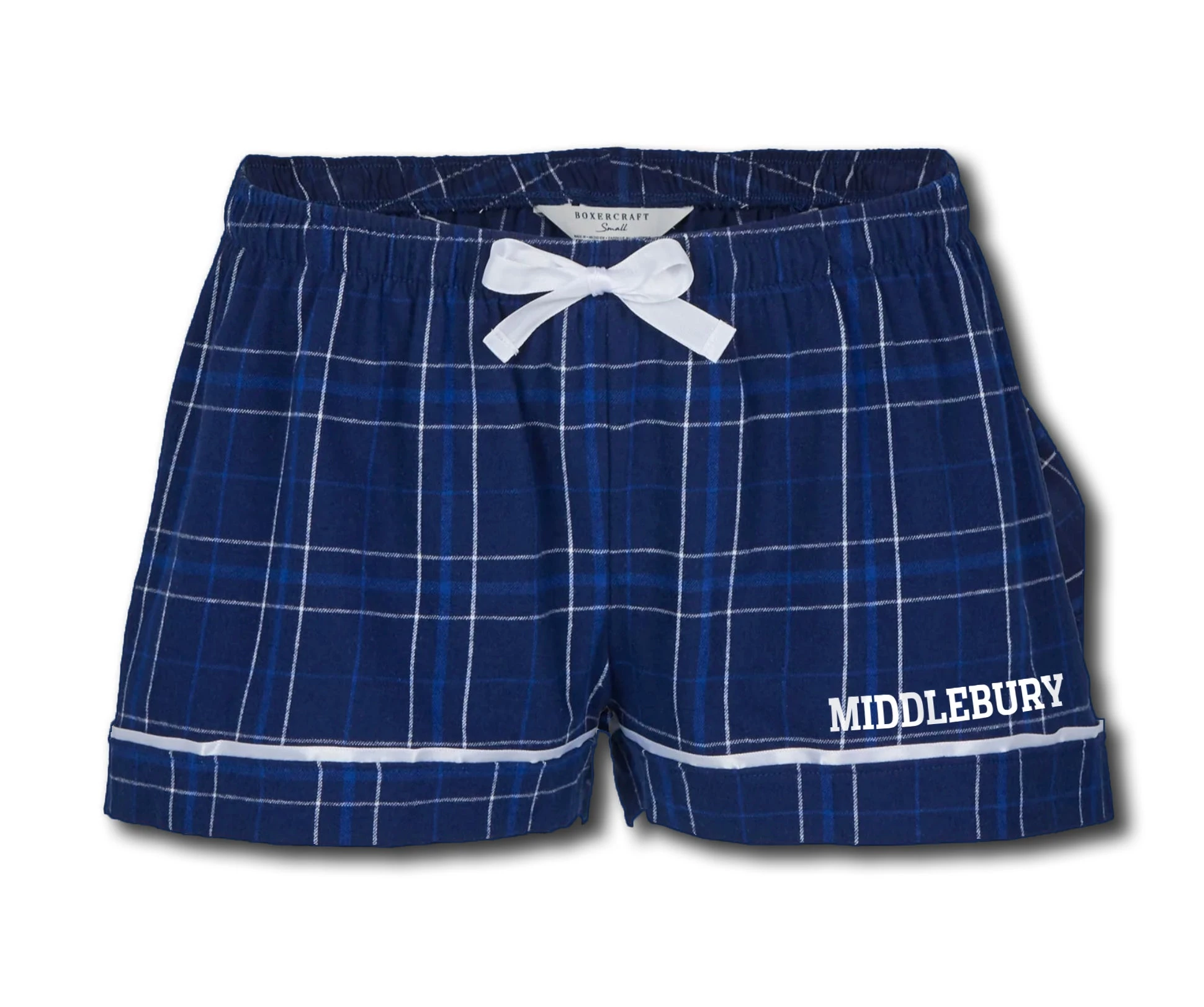 Boxercraft Women's Middlebury Flannel Shorts (Navy Field Day) 1 Boxercraft Women's Middlebury Flannel Shorts (Navy Field Day)