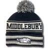 Pukka Middlebury Panther Pom-Pom Hat -maiddlebury shop Middlebury Knit Winter Pom Pom Hat N1