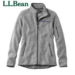 L.L.Bean Women's Middlebury Sweater Fleece Jacket (Grey)