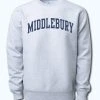 Independent Trading Company The Legend - Middlebury Crew Sweatshirt (Grey) -maiddlebury shop Middlebury Legend Crew Grey 4