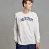 Russell Athletic Middlebury Long Sleeve Tee (white) -maiddlebury shop Middlebury Long Sleeve T Shirt white 1