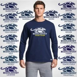 Russell Athletic Middlebury Panther Team Long Sleeve