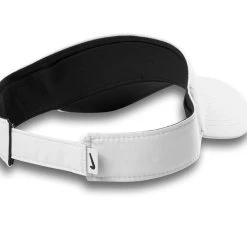 Nike Middlebury Dri-Fit Visor (white) -maiddlebury shop Middlebury Nike Visor NKDC4217 white back