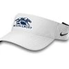 Nike Middlebury Dri-Fit Visor (white) -maiddlebury shop Middlebury Nike Visor NKDC4217 white side