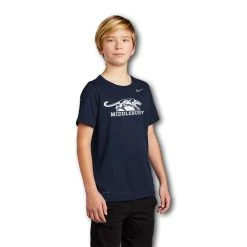 Nike Youth Legend Panther Tee (navy) -maiddlebury shop Middlebury Nike Youth Panther shirt