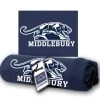 MV Sportswear Middlebury Panther Sweatshirt Blanket -maiddlebury shop Middlebury Panther Blanket 5