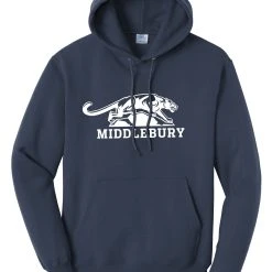 The Middlebury Shop Middlebury Panther Hooded Sweatshirt (navy)