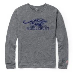 League Middlebury Panther Long Sleeve Tee (grey)