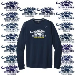 Nike Middlebury Panther Team Crew (navy)