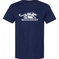 Gildan Brand Middlebury Panther T-Shirt (cotton-navy)