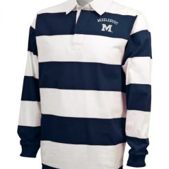 Charles River Apparel Middlebury Classic Rugby Shirt (CR) -maiddlebury shop Middlebury Rugby Shirt CR2