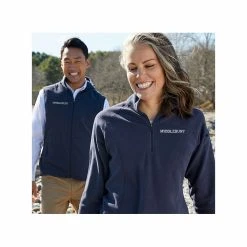 L.L.Bean Women's Middlebury Quarter-zip Fitness Fleece -maiddlebury shop Middlebury Shop LLBean Fleece 1P