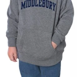 Independent Trading Company Middlebury Toddler Hood (Heather Grey) -maiddlebury shop Middlebury Toddler Hoodie HG3
