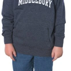 Independent Trading Company Middlebury Toddler Hood (Heather Navy) -maiddlebury shop Middlebury Toddler Hoodie NP3