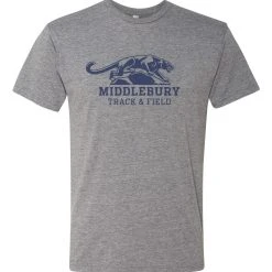 Next Level Middlebury Panther Track & Field T-Shirt (grey-triblend)