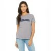 Bella + Canvas Middlebury (Soft Blend) Womens Tee (grey) -maiddlebury shop Middlebury Women Tee GP2
