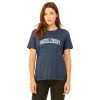 Bella + Canvas Middlebury (Soft Blend) Womens Tee (navy) -maiddlebury shop Middlebury Women Tee P2