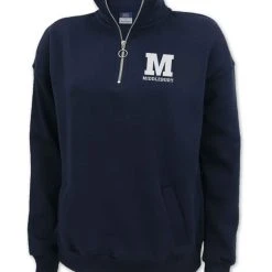 MV Sportswear Women's Middlebury Quarter Zip Top -maiddlebury shop Middlebury Women Zip Sweatshirt MV