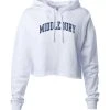 Independent Trading Company Middlebury Women's Crop Hoodie (white) 5 Independent Trading Company Middlebury Women's Crop Hoodie (white) -maiddlebury shop Middlebury Womens Crop Hoodie 1