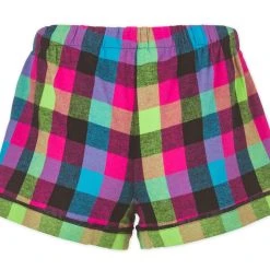 Boxercraft Women's Middlebury Flannel Shorts (Neon Colors) -maiddlebury shop Middlebury Womens Flannel Short NCback