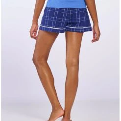 Boxercraft Women's Middlebury Flannel Shorts (Navy Field Day) 6 Boxercraft Women's Middlebury Flannel Shorts (Navy Field Day) -maiddlebury shop Middlebury Womens Flannel Short back