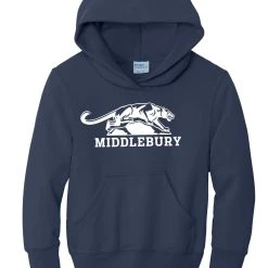The Middlebury Shop Middlebury Panther YOUTH Hooded Sweatshirt (navy)