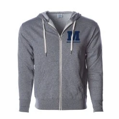 Independent Trading Company Middlebury Zip Hooded Sweatshirt (grey)