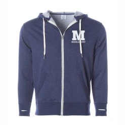 Independent Trading Company Middlebury Zip Hooded Sweatshirt (navy)