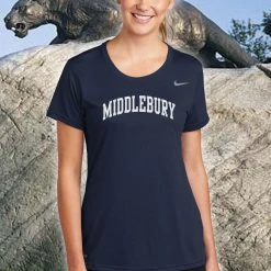 Women's Nike Dri-Fit Middlebury T-Shirt (navy) -maiddlebury shop Nike Middlebury T Shirt Womens CU7599 scaled