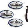 Martin Berrill Sports Gilbert Omega Rugby Ball Triple Pack With Hand Pump -maiddlebury shop Omega 20Blue 20Black 20Done scaled