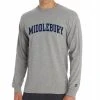 Russell Athletic Middlebury Long Sleeve Tee (grey) -maiddlebury shop Russell Middlebury LSTeeG P